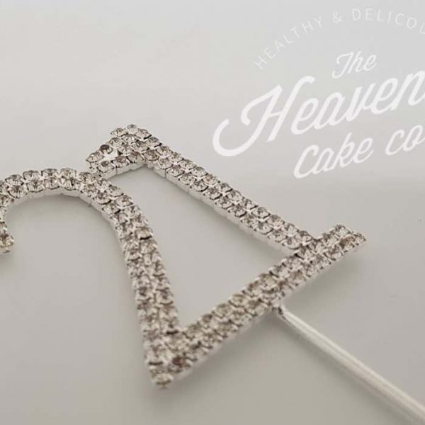 diamante cake toppers