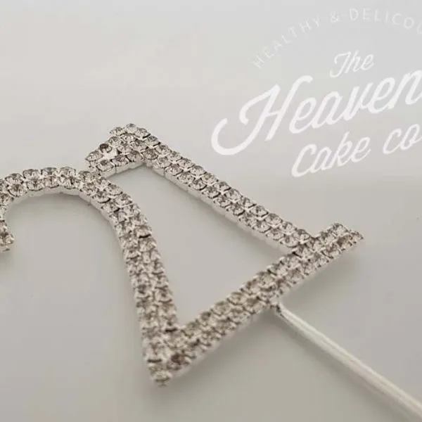diamante cake toppers