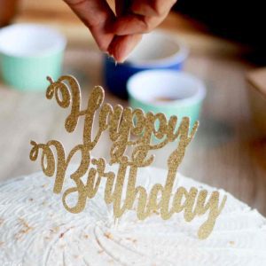 happy birthday cake topper